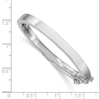 Sophia Jewelers Sterling Silver Children's Safety Hinged Bangle Polished Finish