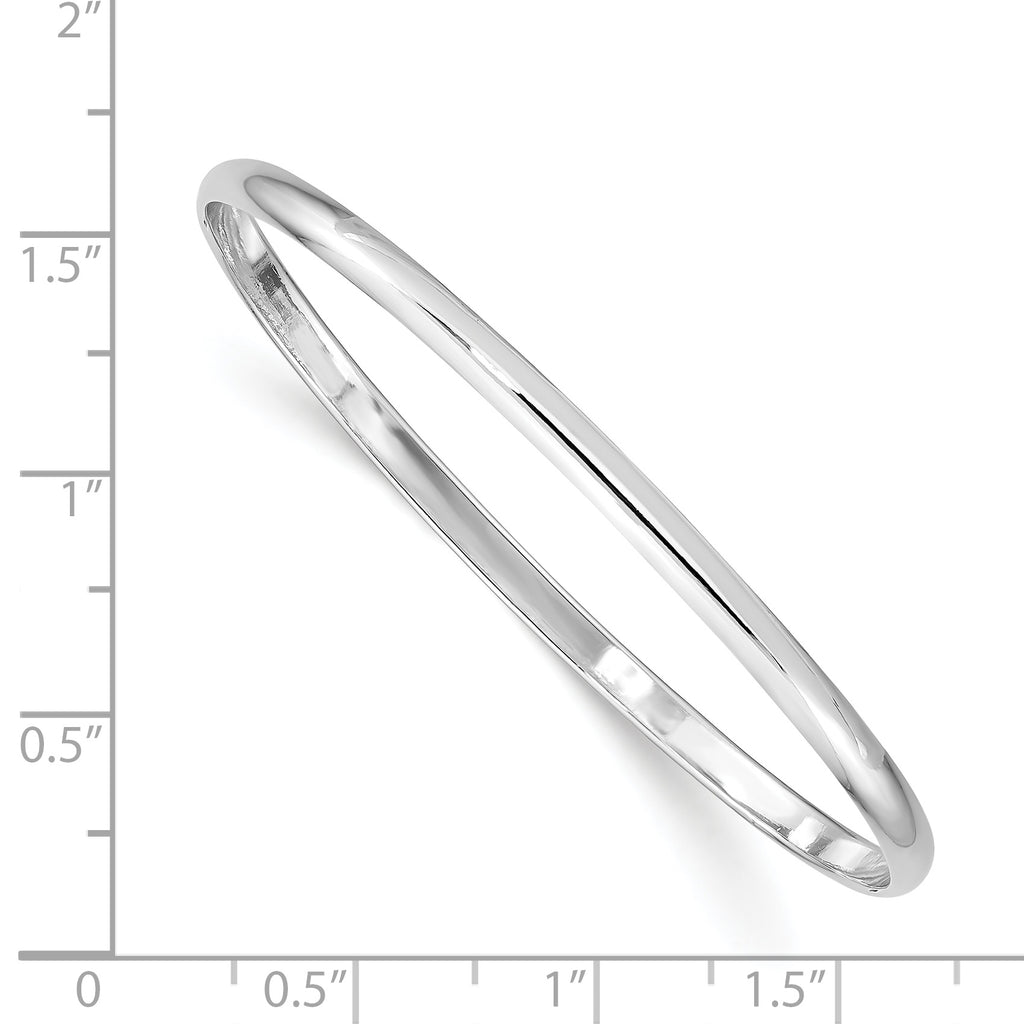 Sterling Silver 925 Children's Slip-On Bracelet Polished Handcrafted Elegance
