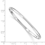Sterling Silver 925 Children's Slip-On Bracelet Polished Handcrafted Elegance