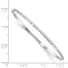 Sophia Jewelers Sterling Silver Children's Polished Slip-On Bangle