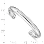 Sophia Jewelers Sterling Silver Children's Cuff Bangle Polished Handcrafted Elegance