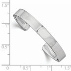 Sophia Jewelers Sterling Silver Children's Cuff Bangle with Polished Rhodium Finish