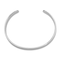 Sophia Jewelers Sterling Silver Rhodium-Plated Children's Cuff Bangle