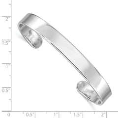 Sophia Jewelers Sterling Silver Rhodium-Plated Children's Cuff Bangle
