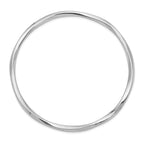 Sterling Silver 925 Rhodium-Plated Women's Bangle with Polished Finish