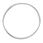 Sterling Silver Rhodium-plated 2.25mm Bangle