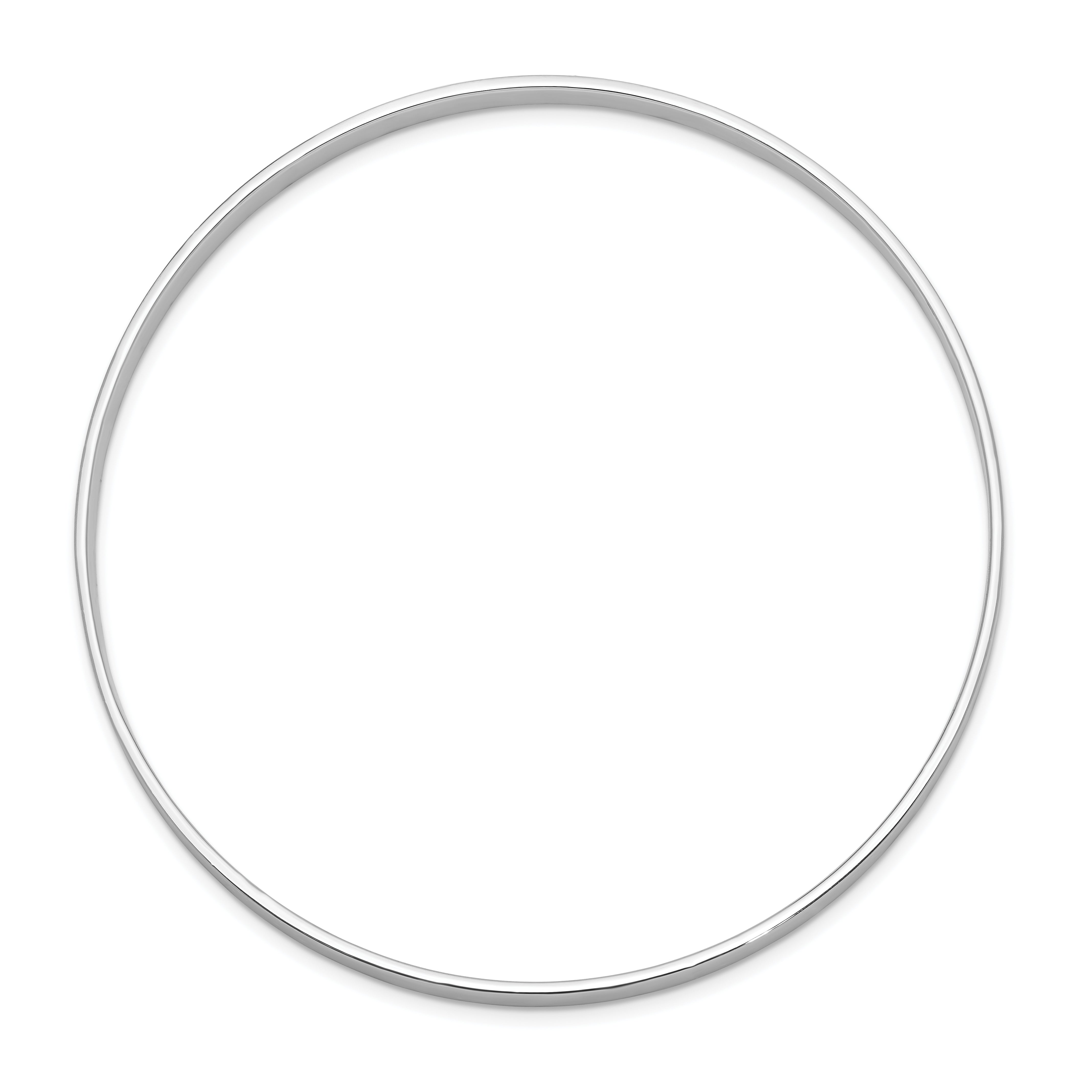 Sophia Jewelers Sterling Silver 925 Satin Slip-on Bangle in Rhodium Finish