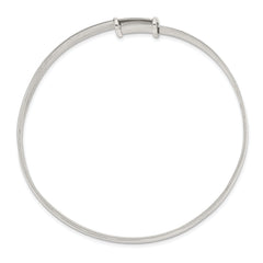 Sophia Jewelers Sterling Silver Milgrain Polished Expandable Bangle for Women