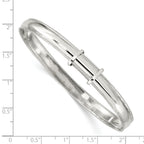 Sophia Jewelers Sterling Silver Milgrain Polished Expandable Bangle for Women