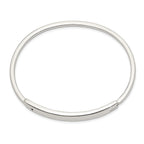 Sophia Jewelers Sterling Silver 925 Polished Hinged ID Bangle for Women