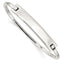 Sterling Silver ID Hinged Bangle