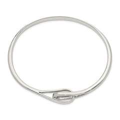 Elegant Sterling Silver 925 Women's Slip-On Bangle Bracelet - 8