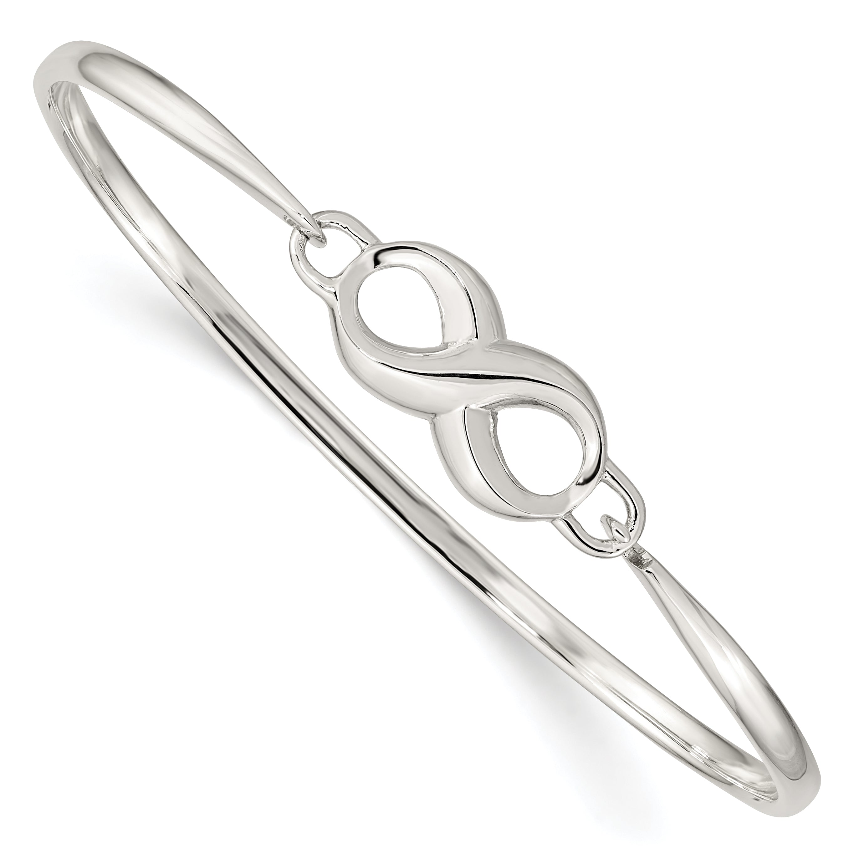 Sterling Silver Infinity Bangle Main image
