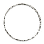 Sophia Jewelers Women's Polished Antiqued Sterling Silver Slip-On Bangle