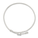 Sophia Jewelers 925 Sterling Silver CZ Bangle Polished Elegance for TimeleSterling Silver Style