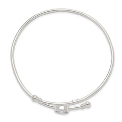 Sophia Jewelers 925 Sterling Silver CZ Bangle Polished Elegance for TimeleSterling Silver Style