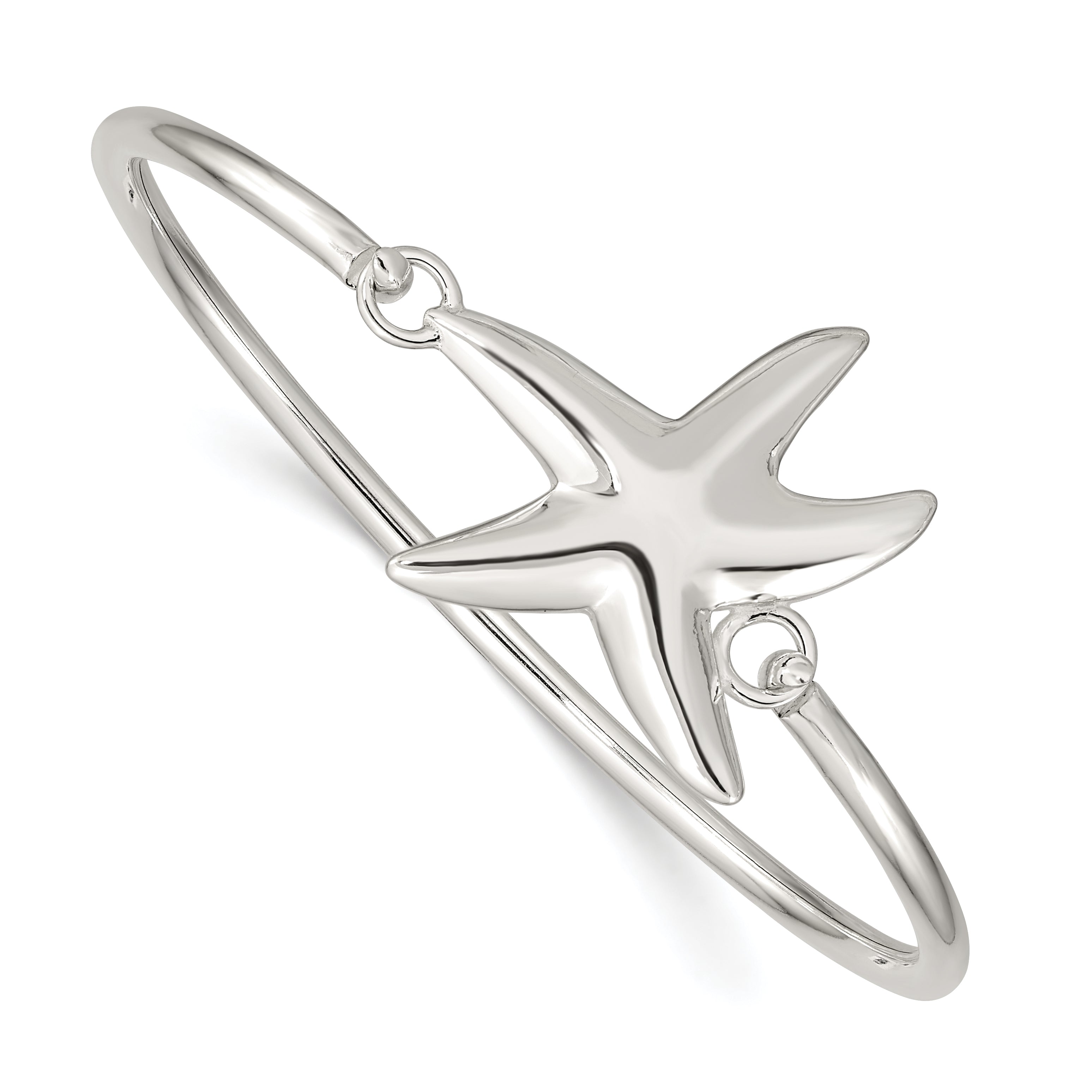 Sterling Silver 925 Women's Bangle with Interchangeable Nautical Charms