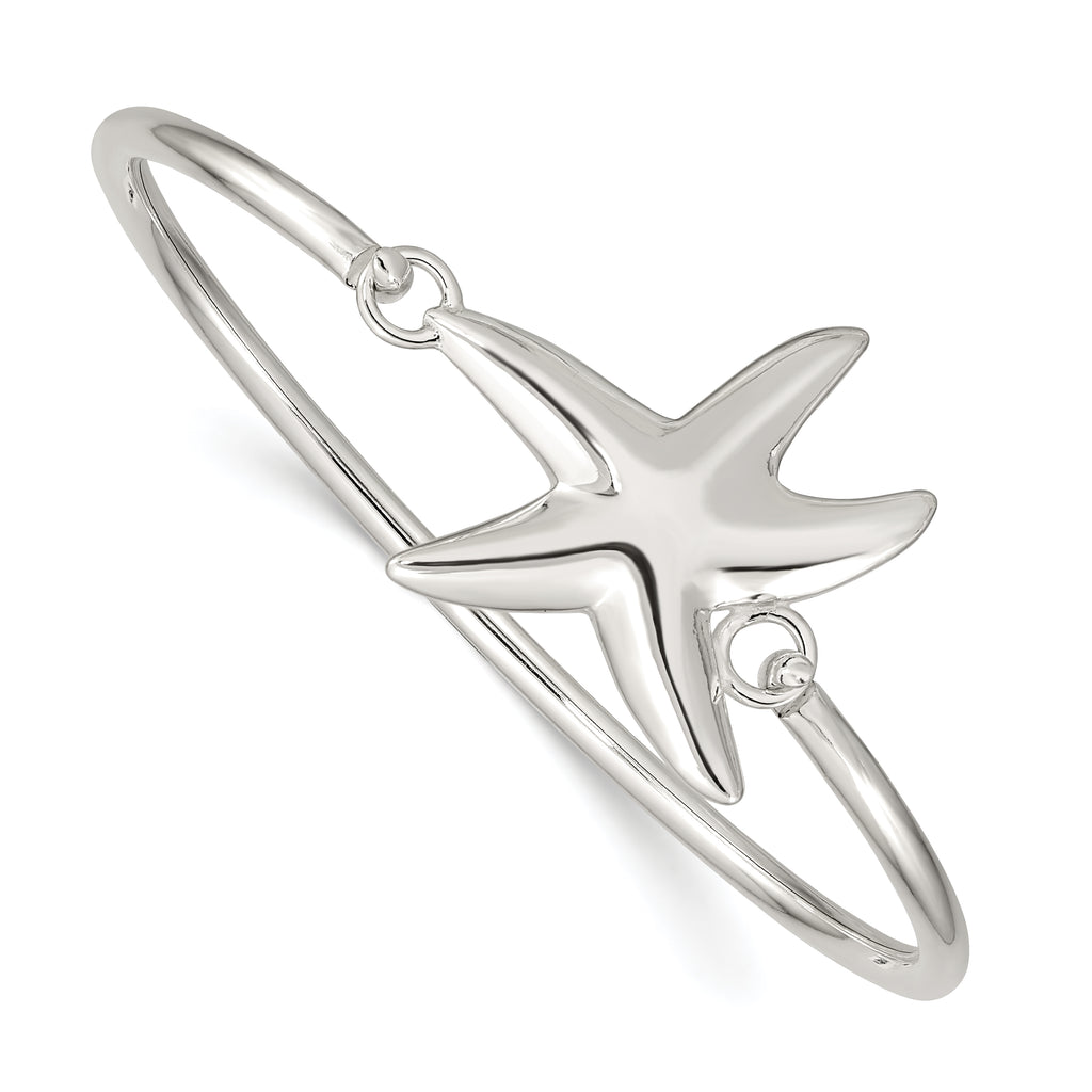 Sterling Silver 925 Women's Bangle with Interchangeable Nautical Charms