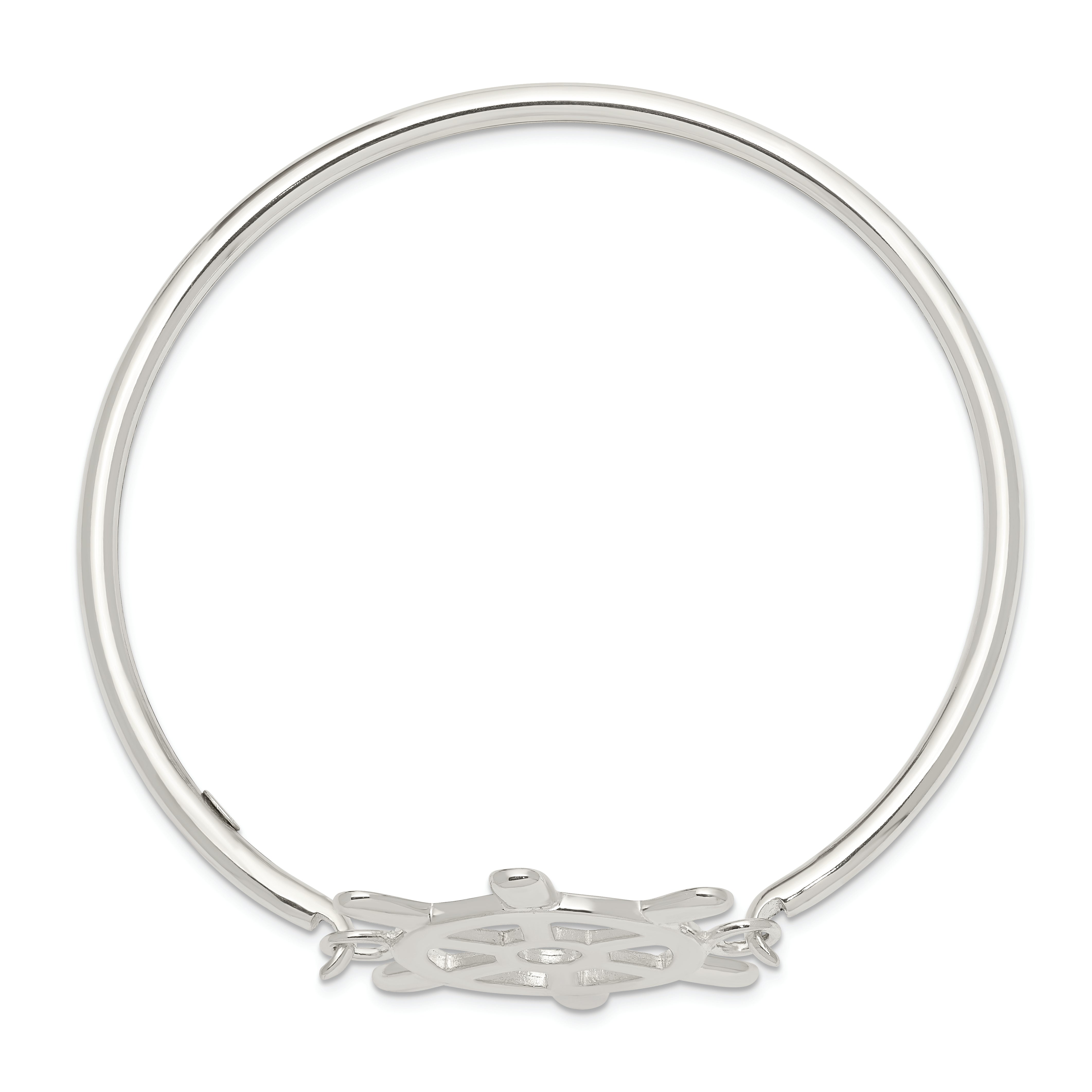 Sterling Silver 925 Women's Bangle with Interchangeable Nautical Charms
