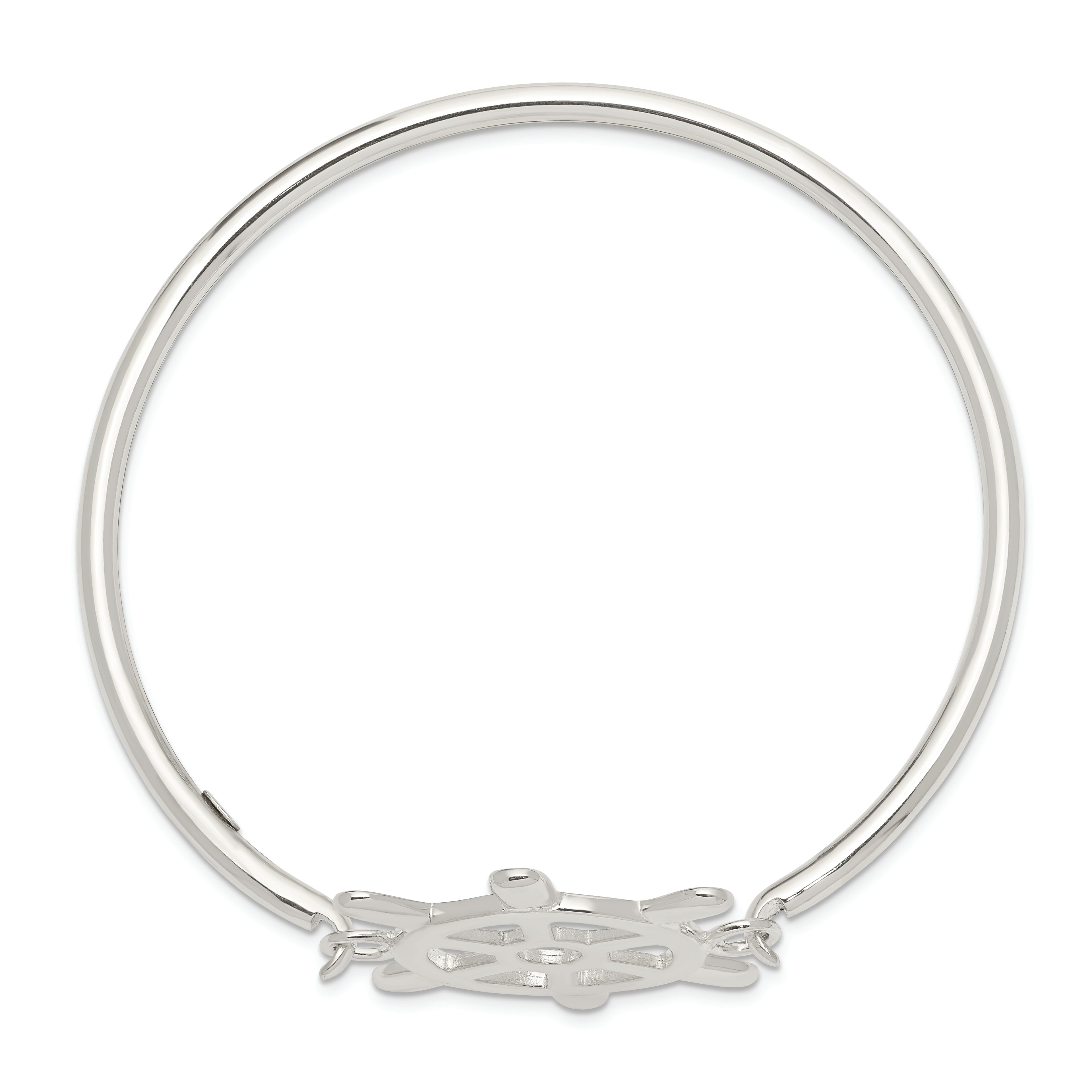 Sterling Silver 925 Women's Bangle with Interchangeable Nautical Charms