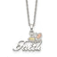 Landstrom's Mt. Rushmore Black Hills Sterling Silver 12K Gold Accents Faith Butterfly 18 inch Spring Ring Clasp Necklace