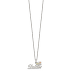 Sterling Silver 12K Gold Accented Butterfly Necklace 18 Elegant Design