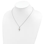 Landstrom's Sterling Silver Necklace with 12K Gold Accents and Rhodium Finish