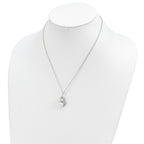 Landstrom's Mt. Rushmore Black Hills Sterling Silver 12K Gold Accents Imitation Pearl Snowman 18 inch Spring Ring Clasp Necklace