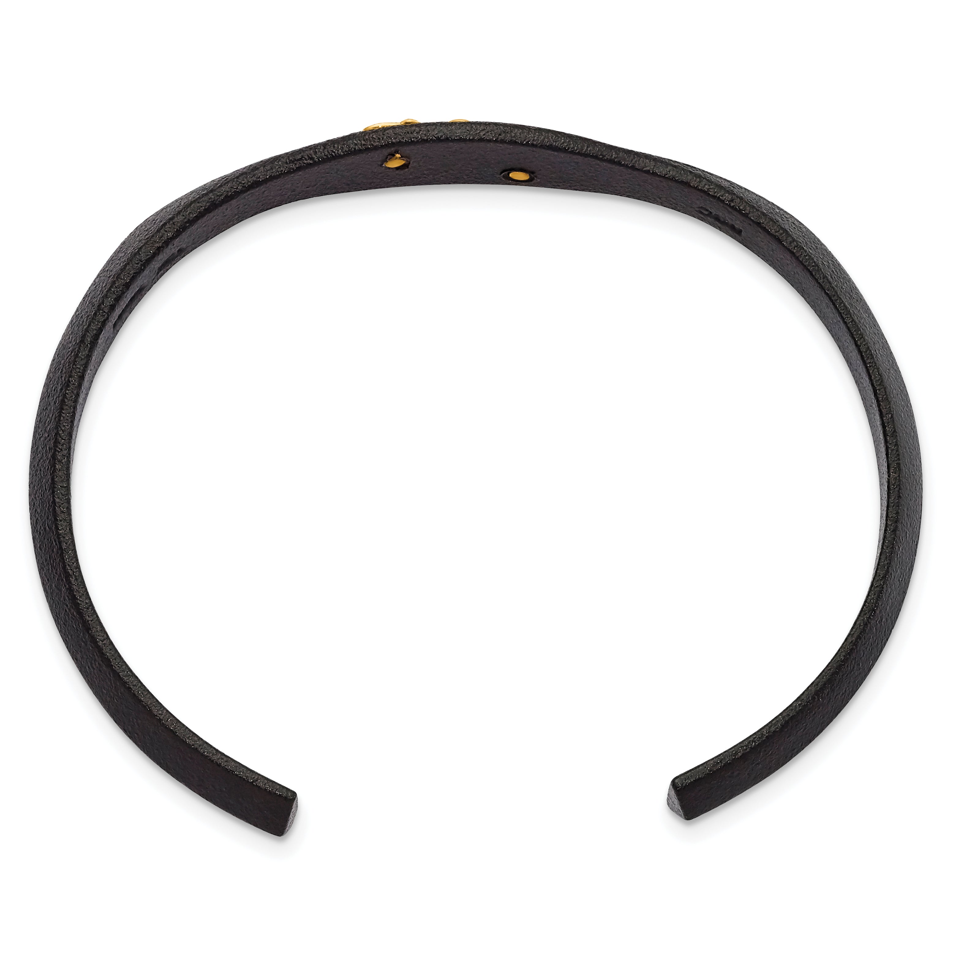 Landstrom's Mt. Rushmore Black Hills Base Metal Black Powder Coated with 10K Tri-color Accents Bangle