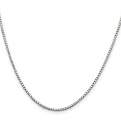 Sophia Jewelers 925 Sterling Silver Polished Diamond-Cut Box Chain Necklace