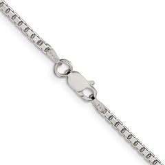 Sophia Jewelers Sterling Silver 925 Diamond-Cut Box Chain Necklace 16