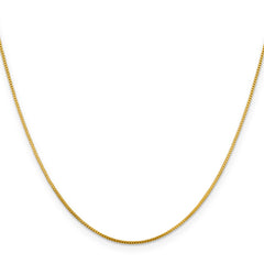 Flash Gold-plated Sterling Silver .8mm Box Chain