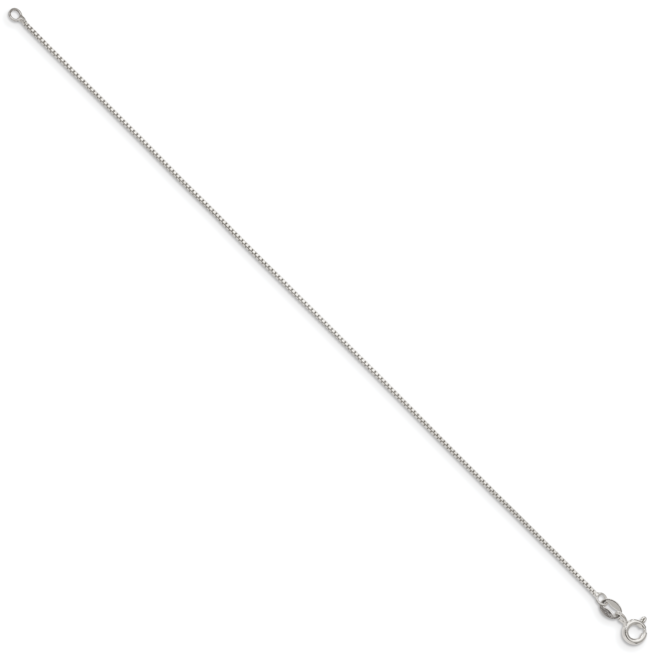 Sterling Silver .9mm Box Chain Secondary image