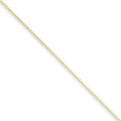 Flash Gold-plated Sterling Silver .90mm Box Chain