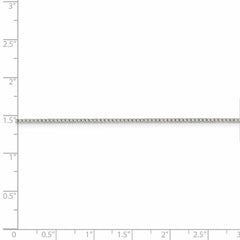 Sterling Silver 925 Solid Curb Necklace with 18-Inch Lobster Clasp