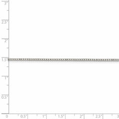 Sophia Jewelers Sterling Silver 925 Curb Chain Necklace with Lobster Clasp