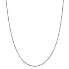 Sterling Silver 925 Curb Chain Necklace with Lobster Clasp 24 Inch