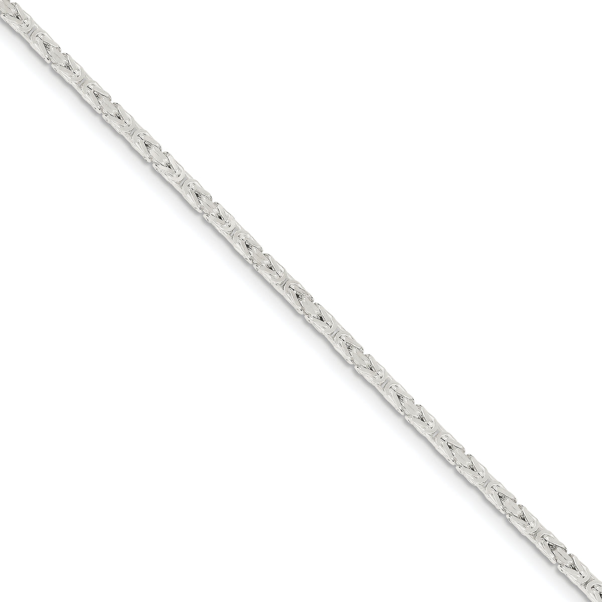 Sterling Silver 2.5mm Byzantine Chain