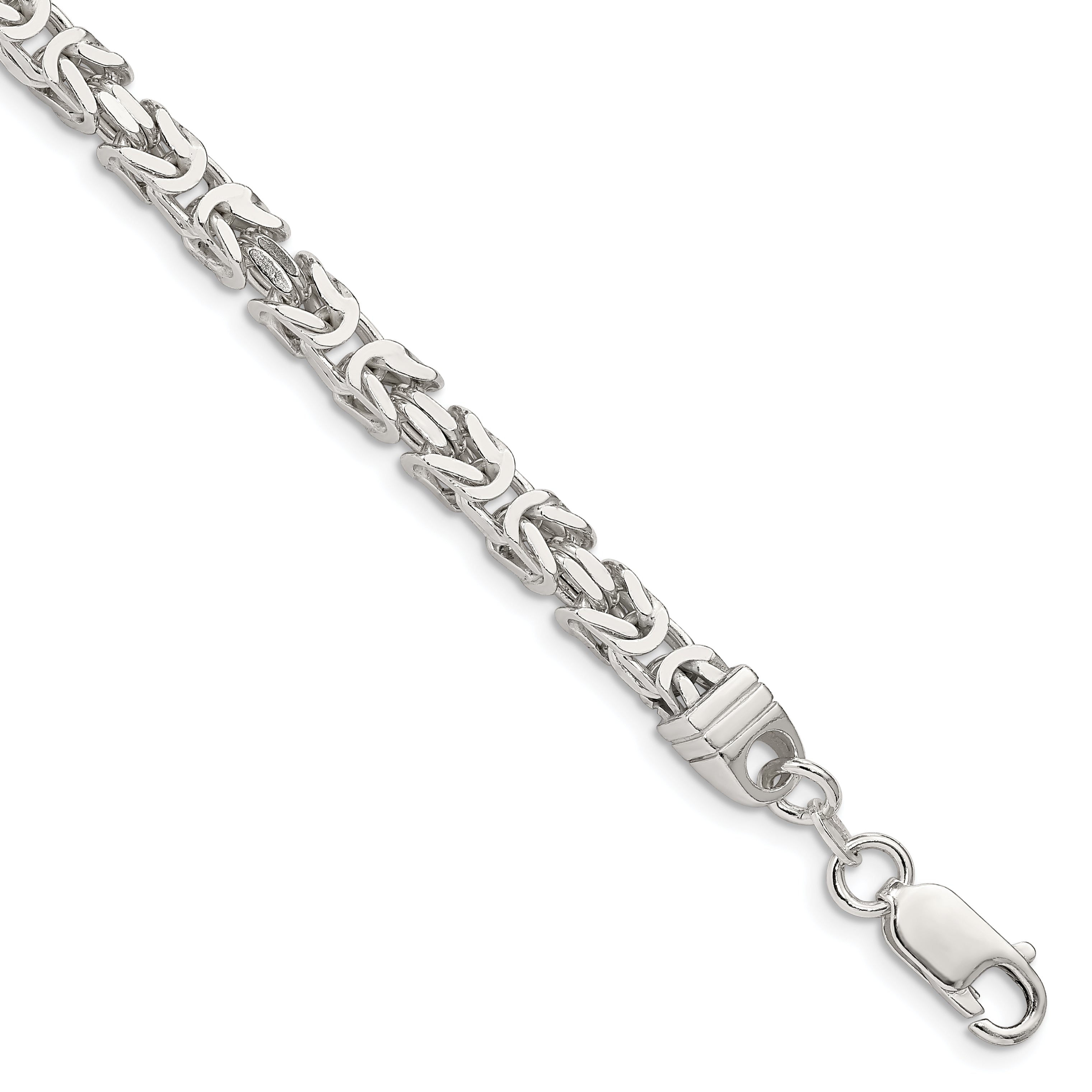 Sterling Silver 4.25mm Byzantine Chain Main image