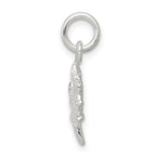 Sterling Silver 925 Maple Leaf Charm with Polished Anti-Tarnish Finish