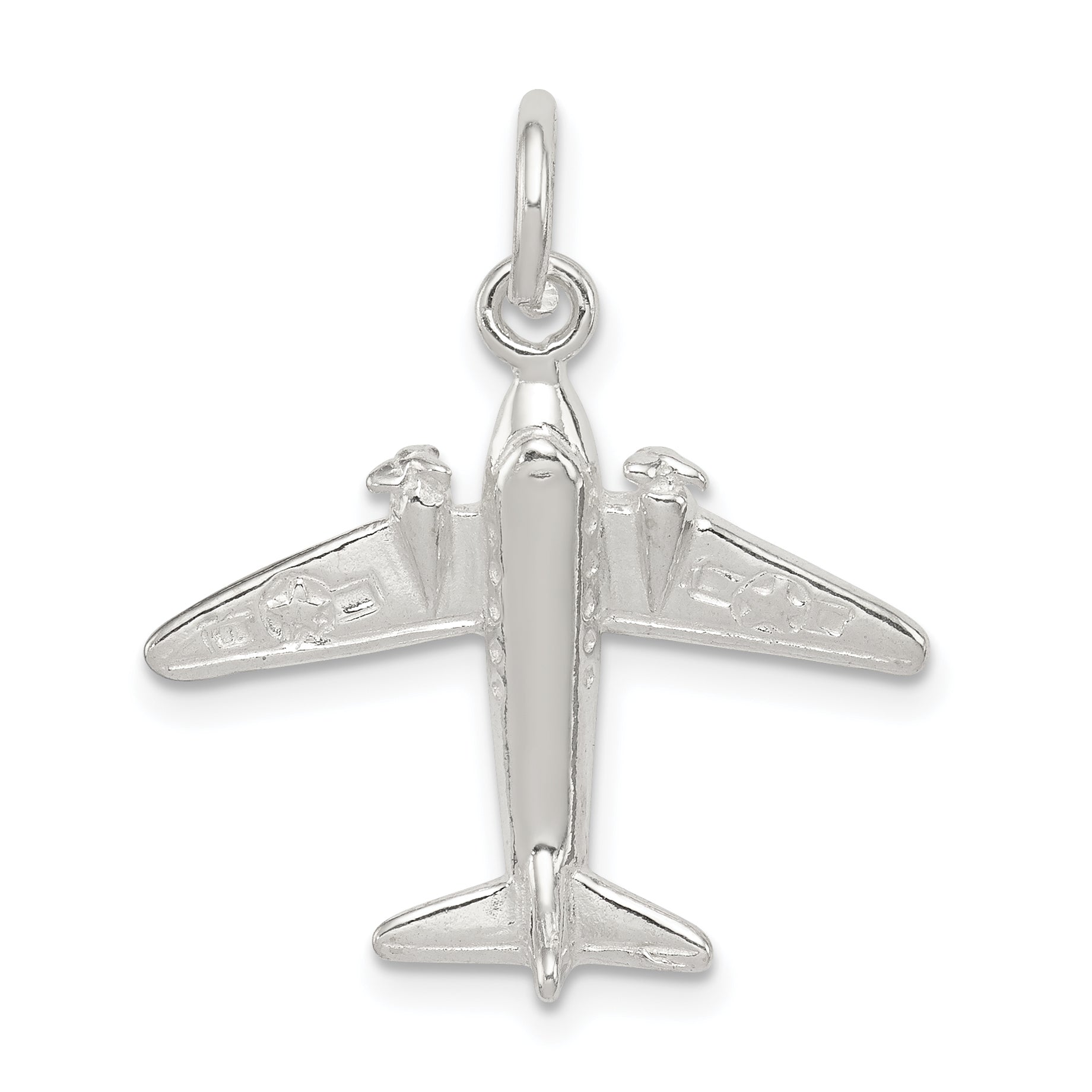 Sterling Silver Jet Charm Main image
