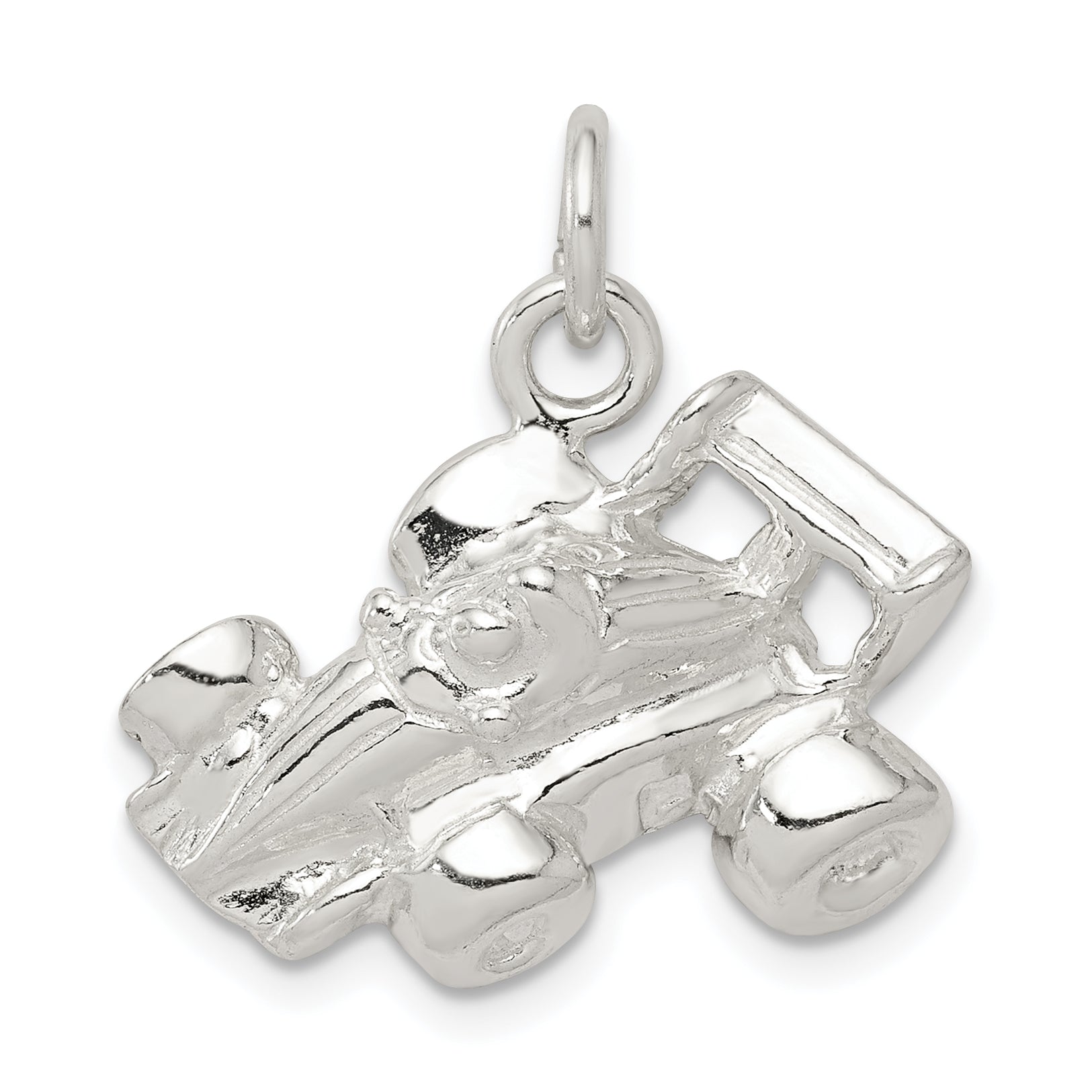 Sterling Silver Race Car Charm Main image