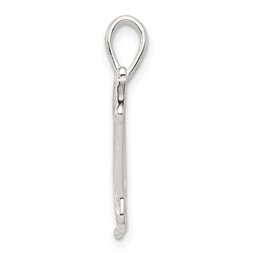 Sterling Silver 925 Race Horse Charm with Polished Anti-Tarnish Finish for Men