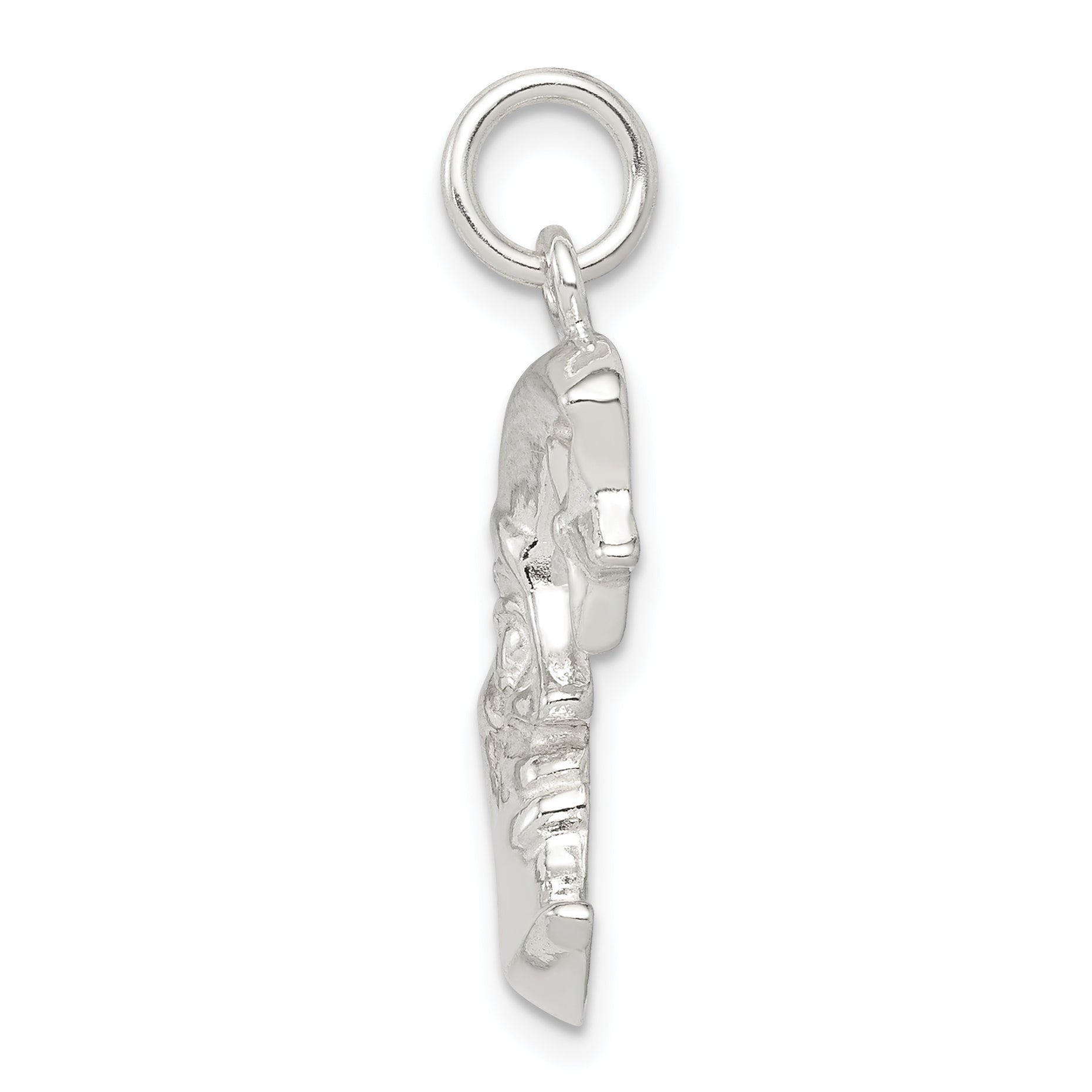 Sterling Silver 925 Moon & Star Pendant with Polished Anti-Tarnish Finish Secondary image