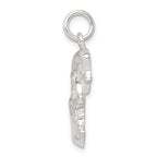 Sterling Silver 925 Moon & Star Pendant with Polished Anti-Tarnish Finish