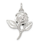 Sterling Silver Rose Pendant