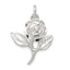 Sterling Silver Rose Pendant
