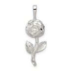 Sterling Silver Rose Pendant