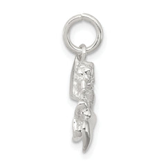 Sterling Silver 925 Cupid Charm with Polished Finish and Anti-Tarnish Coating