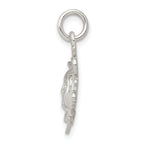 Sterling Silver 925 Sun Charm with Polished Anti-Tarnish Finish for Men